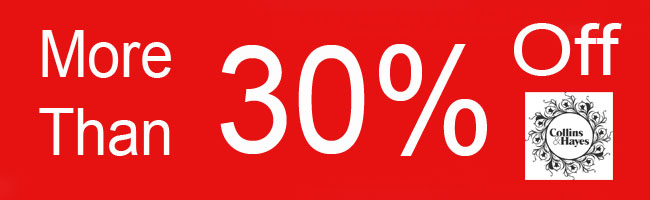 Collins and Hayes more than 30 percent off 